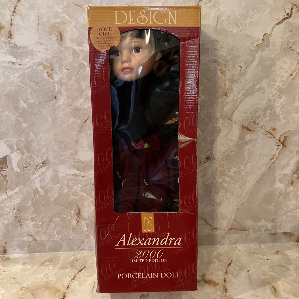 Alexandra 2000 Porcelain Doll Limited Edition Burnett Hair/Brown Eyes PS Design